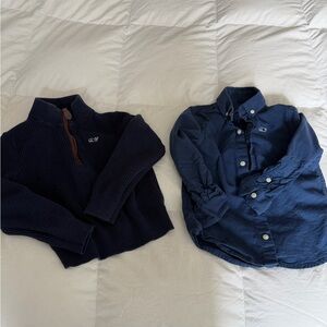 Vineyard Vines 3T boys navy long sleeve Set
